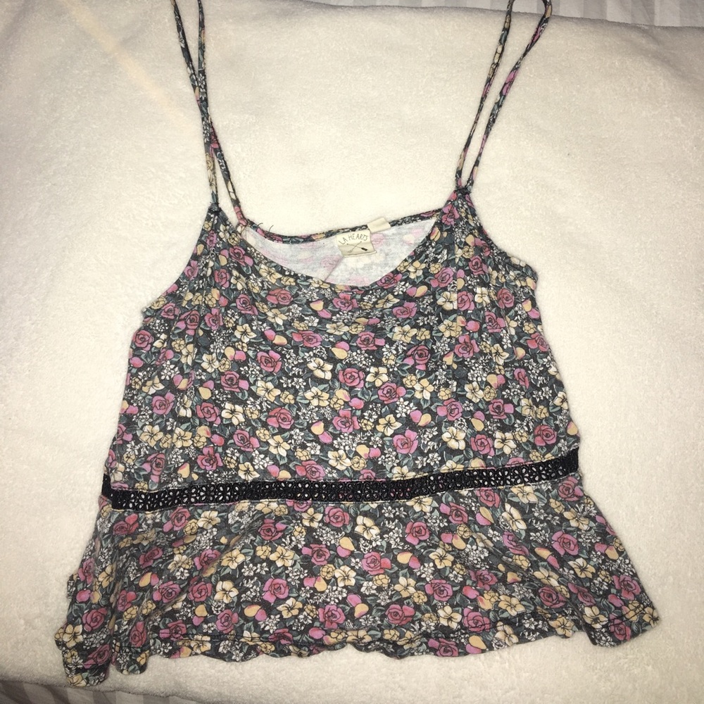 Floral Cropped Tank